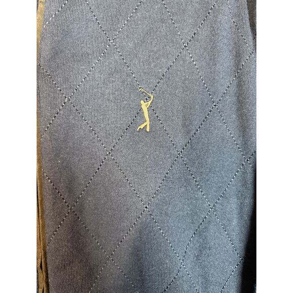 Peter Millar Apex Mens Large Blue TPC Sawgrass Wool/Cotton Jacket Elbow Pads - Picture 2 of 8